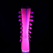Vegan 14 cm SWING-815UV plateforme bottes alternative  boucles neon