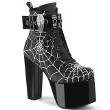 Vegan 14 cm TORMENT-51 demonia plateforme bottines alternative noir