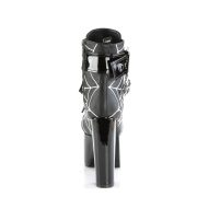 Vegan 14 cm TORMENT-51 demonia plateforme bottines alternative noir
