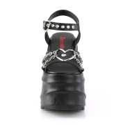 Vegan 15 cm Demonia WAVE-09 lolita sandale talon compens plateforme