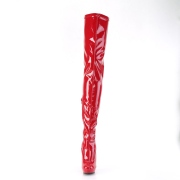 Vegan 15 cm SULTRY-4000 Rouge bottes overknee femme