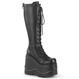 Vegan 15 cm WAVE-200 demoniacult bottes talon compens