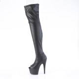 Vegan 18 cm ADORE-3011 bottes overknee bout ouvert plateforme