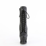 Vegan 18 cm MOON-1020SK bottines plateforme  lacets en noir