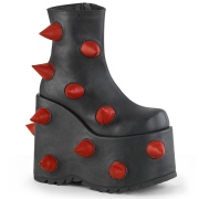 Vegan 18 cm SLAY-77-2 Demonia plateforme bottines alternative noir