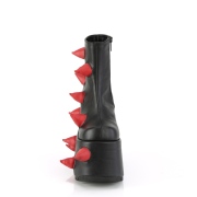 Vegan 18 cm SLAY-77-2 Demonia plateforme bottines alternative noir