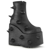 Vegan 18 cm SLAY-77 demonia plateforme bottines alternative noir