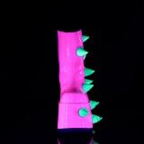 Vegan 18 cm SLAY-77 demoniacult plateforme bottines alternative neon