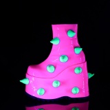 Vegan 18 cm SLAY-77 demoniacult plateforme bottines alternative neon