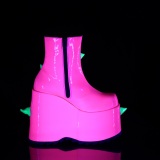 Vegan 18 cm SLAY-77 demoniacult plateforme bottines alternative neon