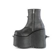 Vegan 18 cm SLAY-77 demoniacult plateforme bottines alternative noir