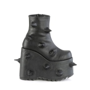 Vegan 18 cm SLAY-77 demoniacult plateforme bottines alternative noir