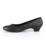 Vegan 3 cm GWEN-01 escarpins pour homme et drag queens en noires