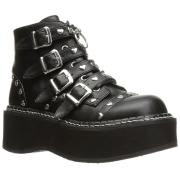 Vegan 5 cm DemoniaCult EMILY-315-1 bottines gothique avec boucles