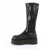 Vegan 5 cm SLACKER-200 bottes demonia plateforme en noir