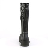 Vegan 5 cm SLACKER-200 bottes demonia plateforme en noir