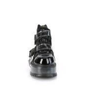 Vegan 5 cm SLACKER-50 plateforme chaussure glitter alternative noir