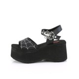 Vegan 6,5 cm DemoniaCult FUNN-10 sandales plateforme lolita emo