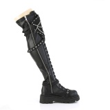 Vegan 6,5 cm RENEGADE-320 bottes cuissardes de combat avec boucles