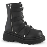 Vegan 6,5 cm RENEGADE-50 demonia plateforme bottines alternative noir