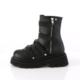 Vegan 6,5 cm RENEGADE-50 demonia plateforme bottines alternative noir
