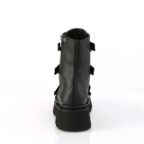 Vegan 6,5 cm RENEGADE-50 demonia plateforme bottines alternative noir