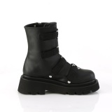 Vegan 6,5 cm RENEGADE-50 demonia plateforme bottines alternative noir