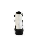 Vegan 6,5 cm RENEGADE-50 demoniacult plateforme bottines alternative blanc