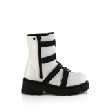 Vegan 6,5 cm RENEGADE-50 demoniacult plateforme bottines alternative blanc