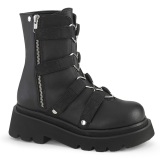 Vegan 6,5 cm RENEGADE-50 demoniacult plateforme bottines alternative noir