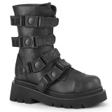 Vegan 6,5 cm RENEGADE-55 demonia plateforme bottines alternative noir