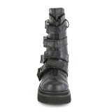 Vegan 6,5 cm RENEGADE-55 demoniacult plateforme bottines alternative noir