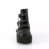 Vegan 7,5 cm CREEPER-260 creepers bottines boucle large