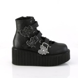 Vegan 7,5 cm CREEPER-260 creepers bottines boucle large