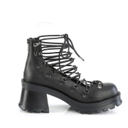 Vegan 7 cm BRATTY-32 demonia plateforme chaussure alternative noir