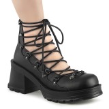 Vegan 7 cm BRATTY-32 demoniacult plateforme chaussure alternative noir