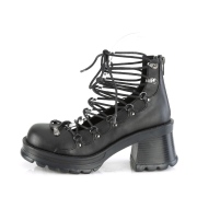 Vegan 7 cm BRATTY-32 demoniacult plateforme chaussure alternative noir