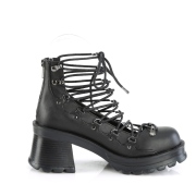 Vegan 7 cm BRATTY-32 demoniacult plateforme chaussure alternative noir