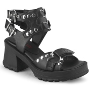 Vegan 7 cm Demonia BRATTY-07 sandale plateforme chunky talon pais