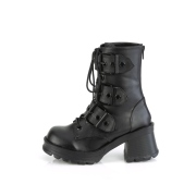 Vegan 7 cm Demonia BRATTY-118 bottines plateforme chunky talons pais