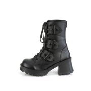 Vegan 7 cm DemoniaCult BRATTY-118 bottines plateforme chunky talons pais