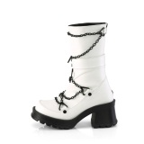 Vegan 7 cm DemoniaCult BRATTY-120-2 bottes plateforme chunky talons pais