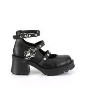 Vegan 7 cm DemoniaCult BRATTY-30 chaussure plateforme chunky talon pais