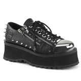 Vegan 7 cm GRAVEDIGGER-04 Chaussures Gothiques Hommes Plateforme