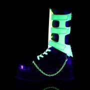 Vegan 7 cm GRAVEDIGGER-255 bottes demonia - bottes de cyberpunk unisex