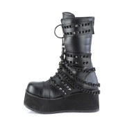 Vegan 8,5 cm TRASHVILLE-138 bottes demonia - bottes plateforme unisex