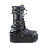 Vegan 8,5 cm TRASHVILLE-138 bottes demonia - bottes plateforme unisex