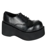 Vegan 8 cm DANK-101 demonia plateforme chaussure alternative noir