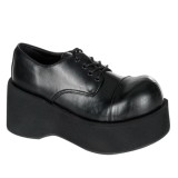 Vegan 8 cm DANK-101 demoniacult plateforme chaussure alternative noir