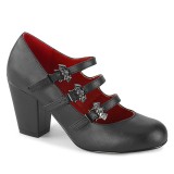 Vegan 8 cm VIVIKA-38-2 gothic escarpins maryjane ailes de chauve-souris